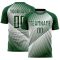 Custom Green White Line Sublimation Soccer Uniform Jersey